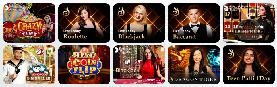 Jeux de casino en direct MOI CASINO