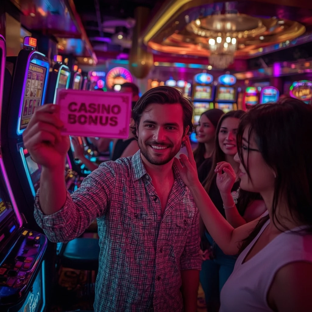 une personne tenant un bonus de casino Moi Casino